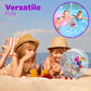 4E's Novelty 22 Inch Large Happy Birthday Beach Ball with Glitter Inside, for Pool Birthday Decorations Supplies, Outdoor Yard Games, Inflatable Pool