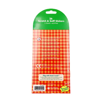 Peaceable Kingdom Scratch and Sniff Pizza Sticker Pack