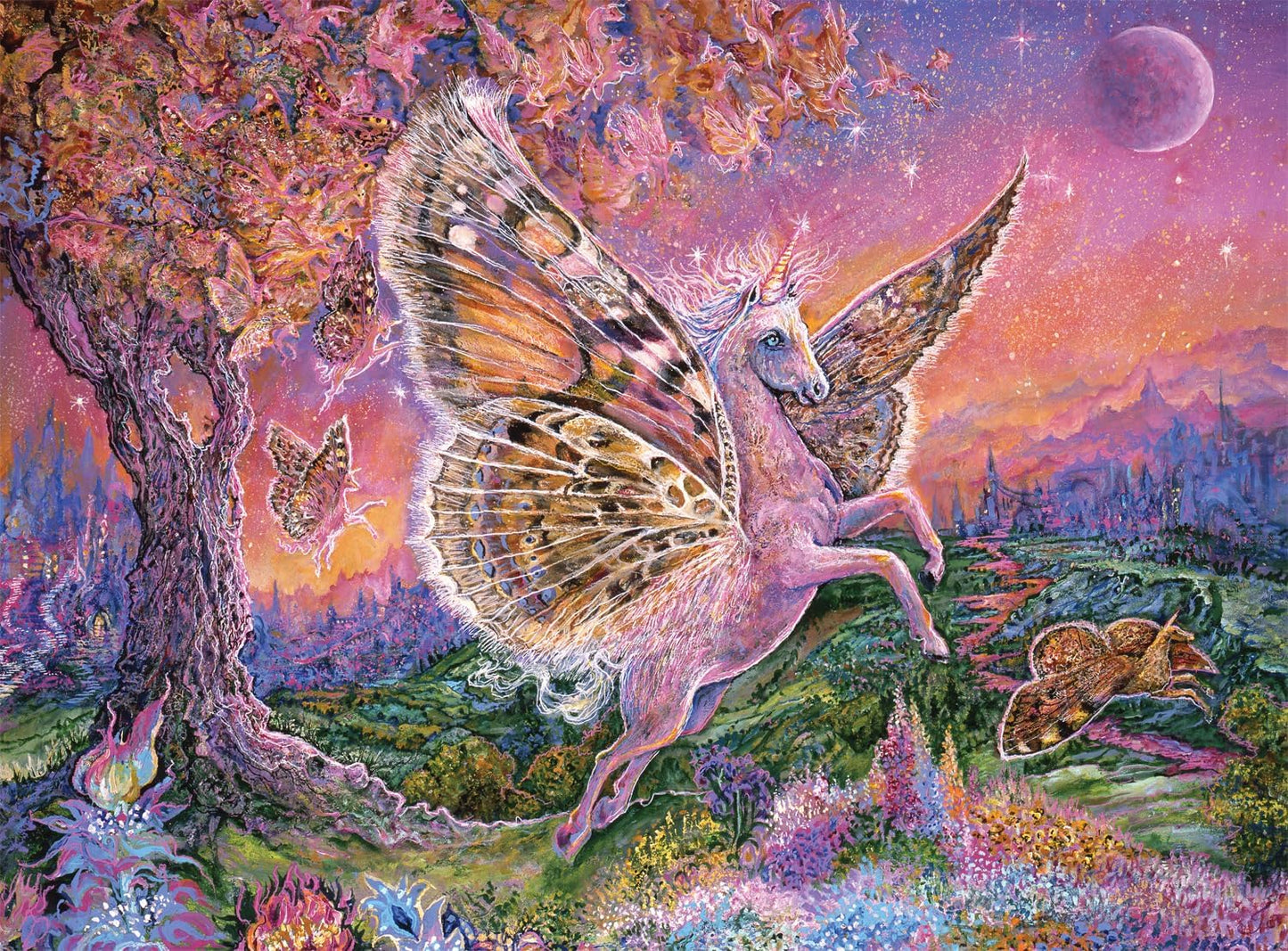 Buffalo Games - Josephine Wall - Fluttercorn Dreamscape - 1000 Piece Jigsaw Puzzle for Adults -Challenging Puzzle Perfect for Game Nights - Finished