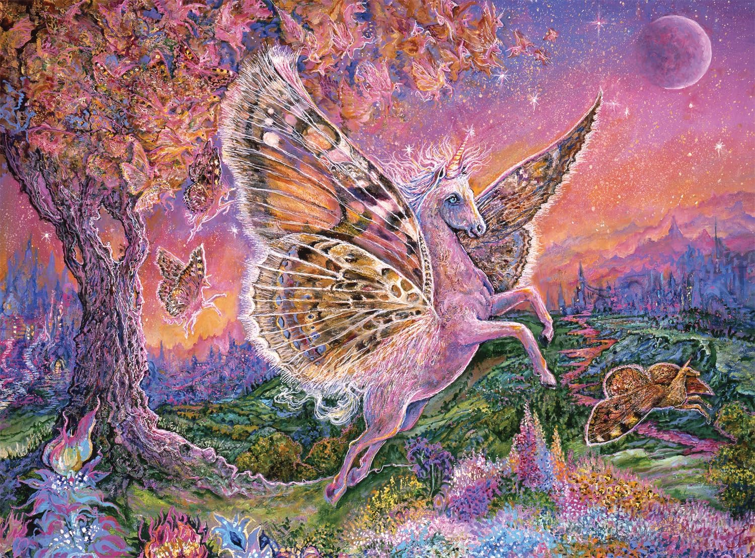Buffalo Games - Josephine Wall - Fluttercorn Dreamscape - 1000 Piece Jigsaw Puzzle for Adults -Challenging Puzzle Perfect for Game Nights - Finished