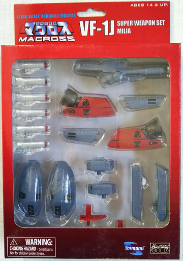 Toynami Macross 1/100 Scale Variable Fighter VF-1J Super Weapon Set Milia