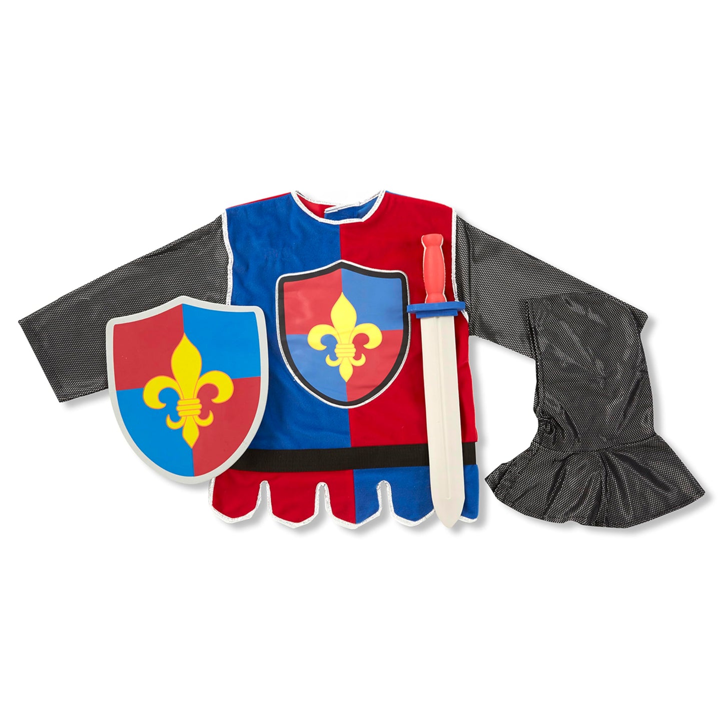 Melissa & Doug Knight Role Play Costume Dress-Up Set (4 pcs)