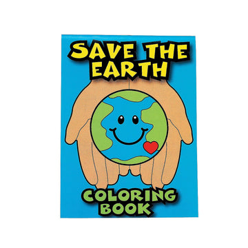 Fun Express Save The Earth Coloring Books for Kids Ages 4-8 - Bulk Set of 24 Mini Coloring Books with 55 Stickers Each | Party Favors for Kids, Goodie
