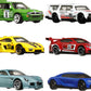 Hot Wheels Car Culture Premium 6-Pack, Set of 6 Die-Cast 1:64 Scale Euro Style Vehicles with Elevated Deco (Styles May Vary)