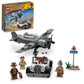 LEGO Indiana Jones and the Last Crusade Fighter Plane Chase 77012 Building Set, Featuring a Buildable Car Airplane Toy, 3 Minifigures Including Jones