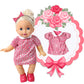 NA BOBO Clothes Set of 6 for 12-14-16 Inch Alive Lovely Baby Doll Clothes Dress Outfits Costumes Dolly Pretty Doll Cloth Handmade Girl Christmas