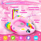 Unicorn Pool Float for Kids with Water Gun, Inflatable Pool Floatie Toy