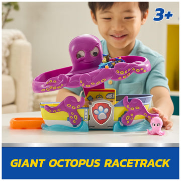 PAW Patrol Pup Squad Octopus Rescue Playset with Chase Toy Car Vehicle
