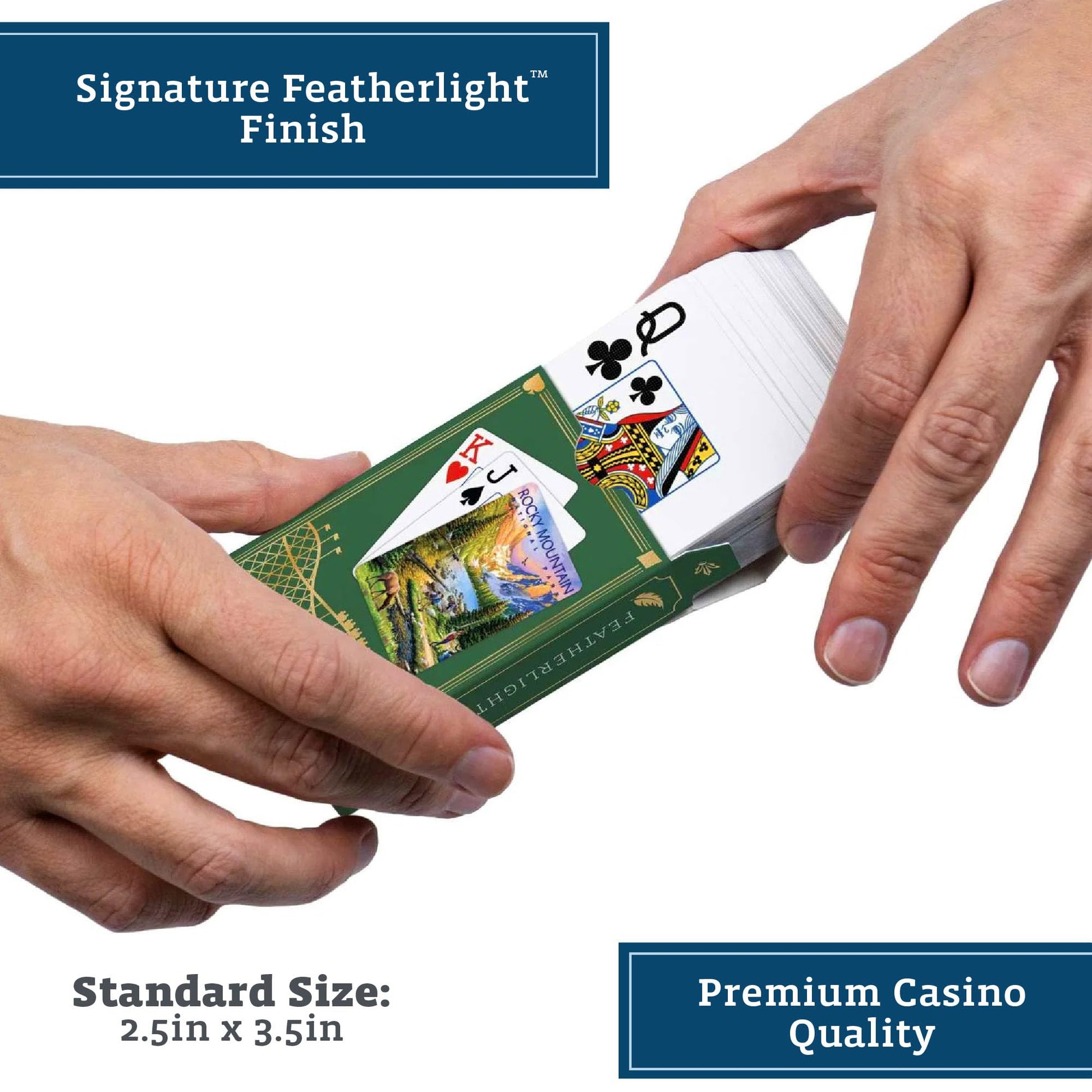 Boardwalk Puzzles Premium Featherlight Unique Playing Cards, Fun Themed Deck for Home and Travel | Rocky Mountain National Park
