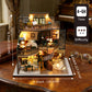 DIY Miniature House Kit, DIY Book Nook with LED Light | 3D Puzzles for Adults and Teens, Tiny House Building Kits for Bookshelf Decor, Creative Gift
