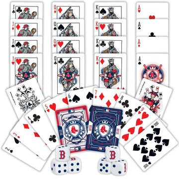 Baby Fanatics Brs3230: Boston Red Sox 2-Pack Playing Cards & Dice Set