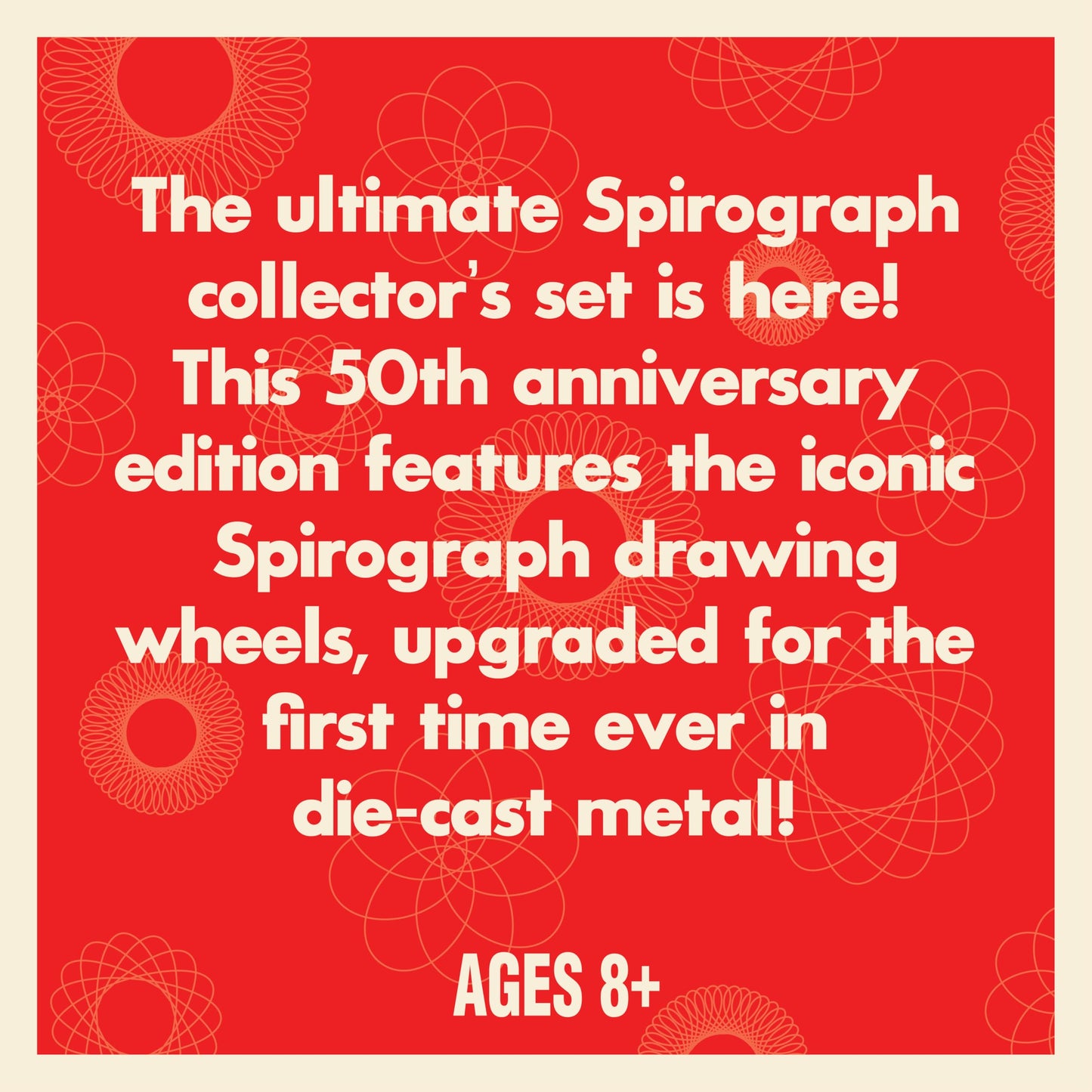Spirograph Die-Cast Collectors Set - Special Edition, Arts and Crafts, Kids Toys, Art Supplies, Craft Supplies, Drawing Kit, Spiral Art, Metal Gear
