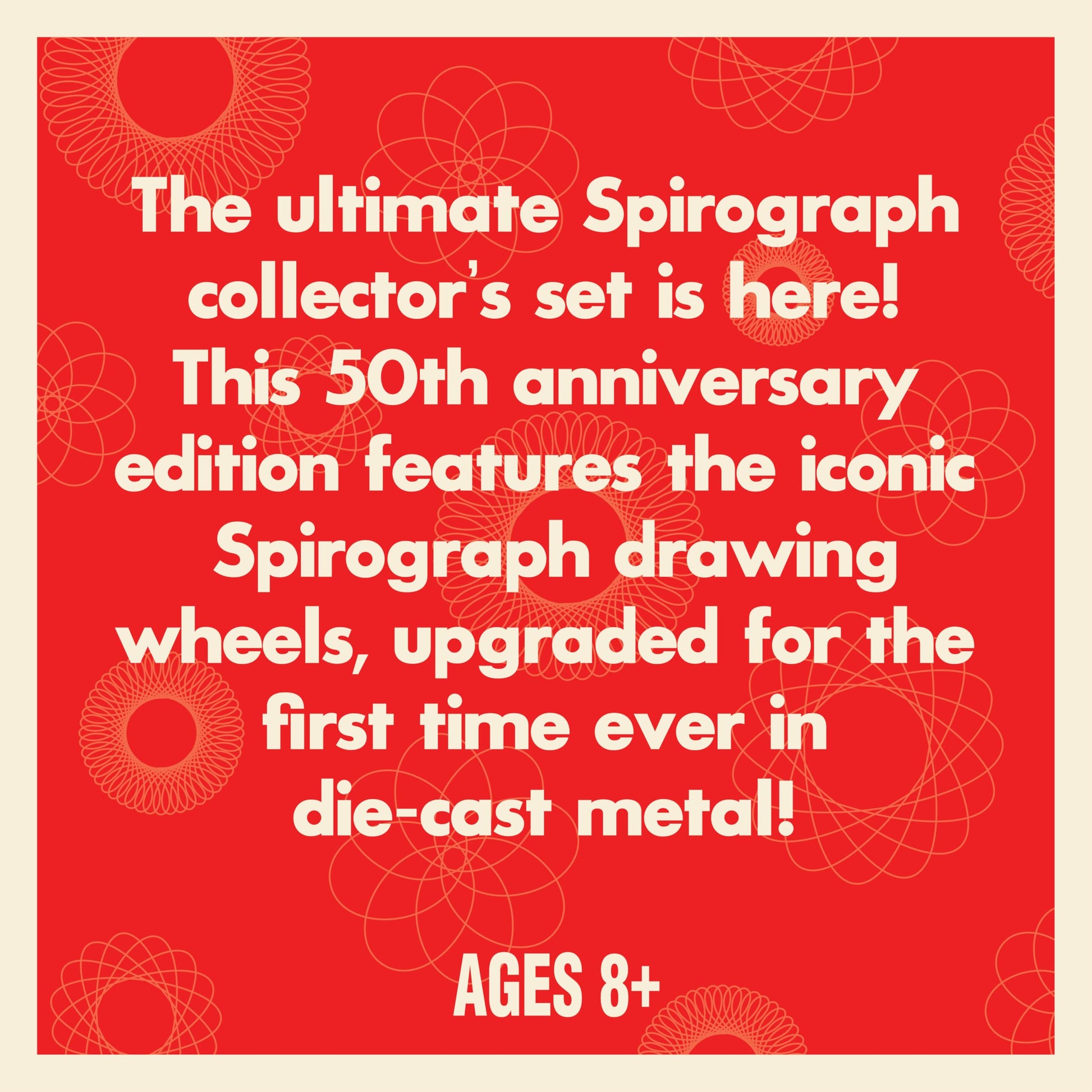 Spirograph Die-Cast Collectors Set - Special Edition, Arts and Crafts, Kids Toys, Art Supplies, Craft Supplies, Drawing Kit, Spiral Art, Metal Gear