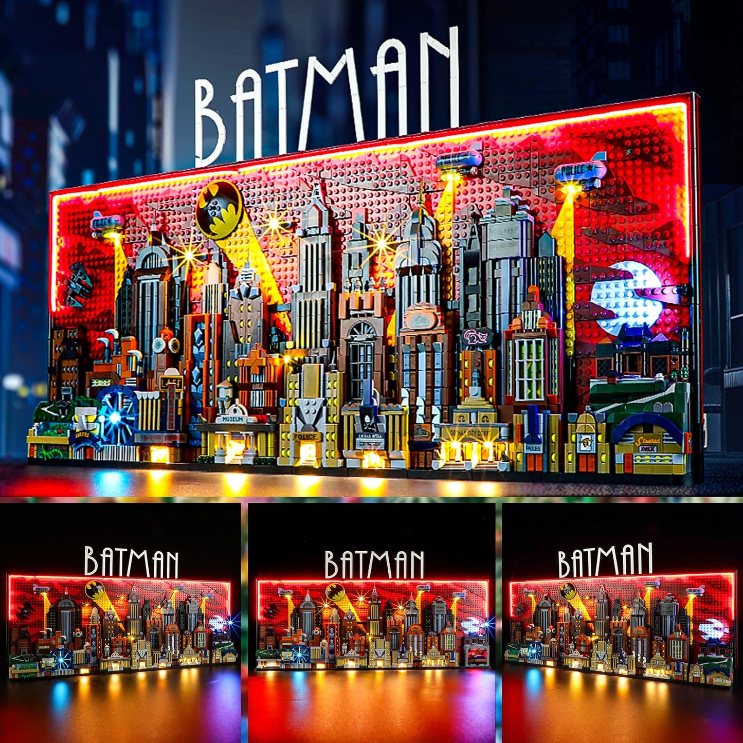 YEABRICKS LED Light for 76271 DC Batman: The Animated Series Gotham City Building Blocks Model (Building Set NOT Included)