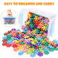 NiToy Building Blocks Educational Toy - 300PCS Snowflake Stem Construction Set for Kids 3+, Safe Non-Toxic Storage Case, Learning Gifts for Boys