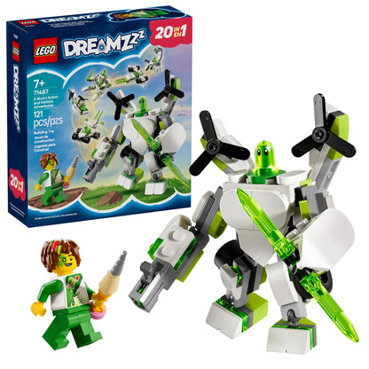LEGO DREAMZzz Z-Blob's Robot and Vehicle Adventures Robot Toy Building Kit - Mech Suit Set for Kids, Boys and Girls, Ages 7+ - 19 Rebuild Options for
