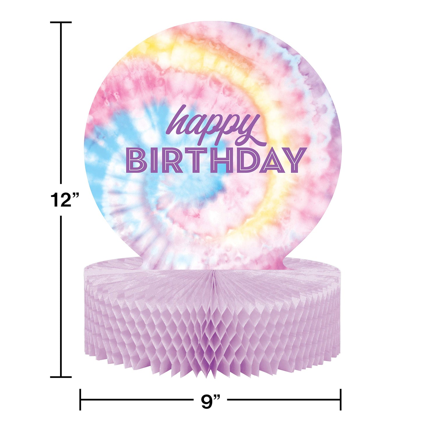Tie Dye Party Happy Birthday Centerpiece, 1 ct