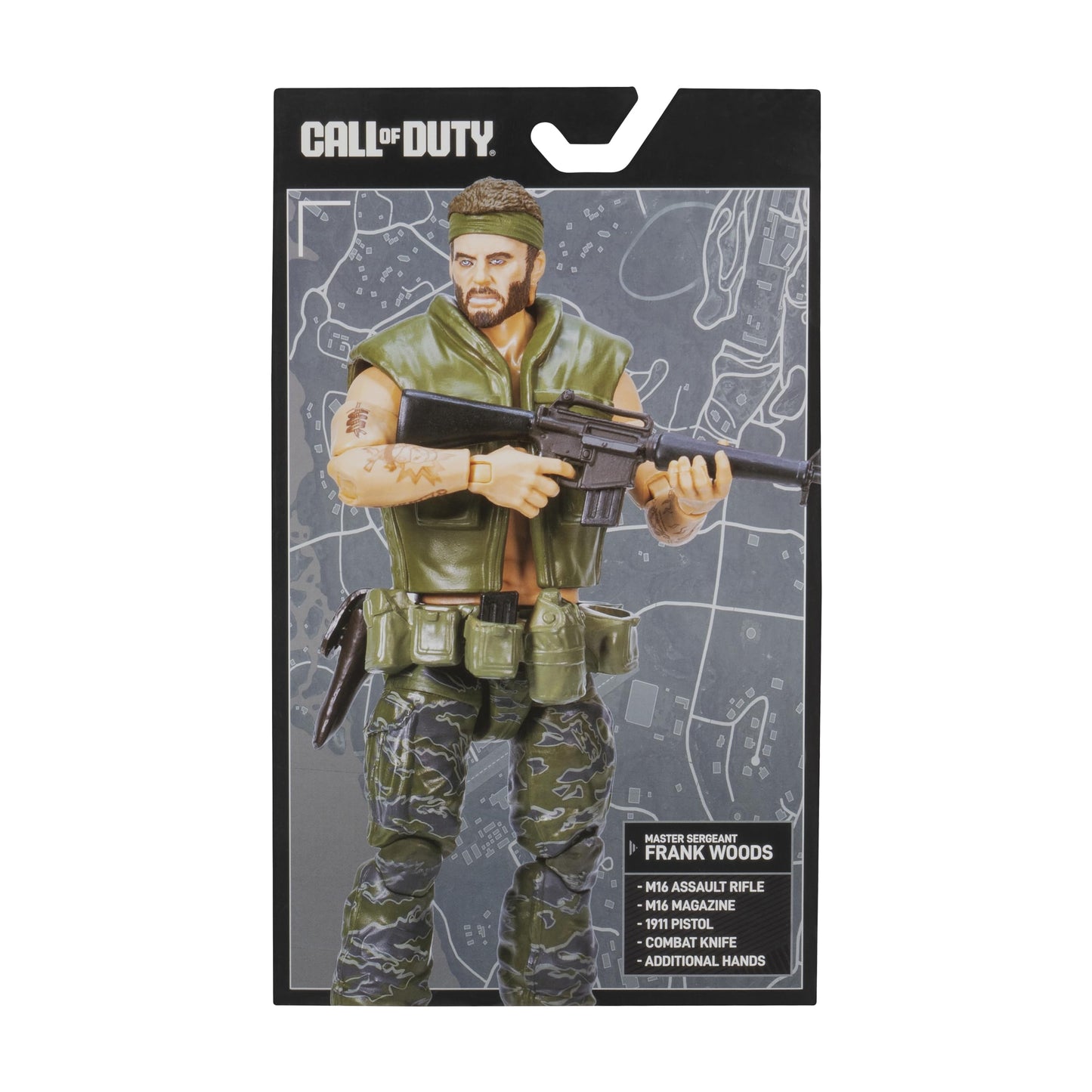 Call of Duty Frank Woods (Hardened Edition) - 6.5-inch Articulated Figure with Swappable Hands and Weapon Accessories