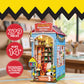 Hands Craft Peanuts Storybook Corner Book Nook Kit with Snoopy Figurine - Touch-Sensitive LED Light-Up House, 3D Wooden Puzzle - Bookshelf Diorama