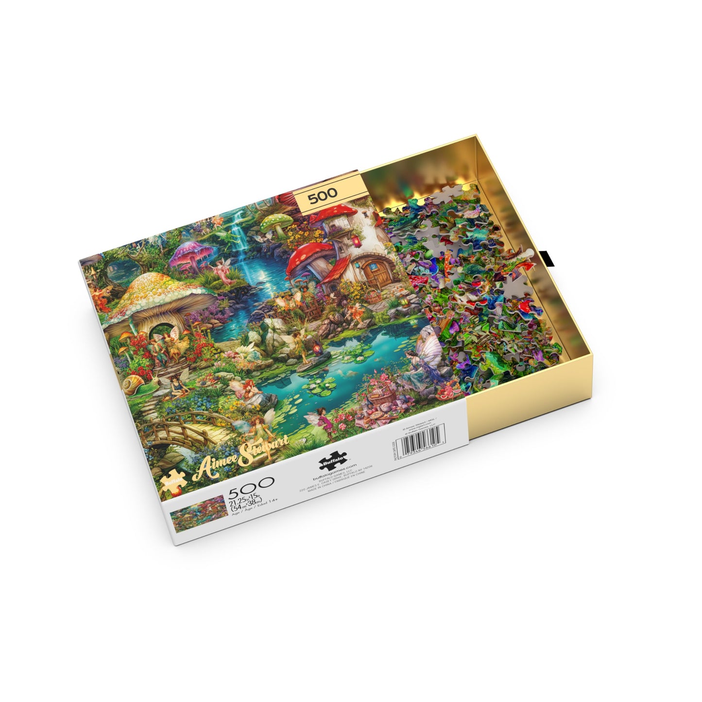 Buffalo Games - Merry Mushroom Village Picnic - 500 Piece Jigsaw Puzzle