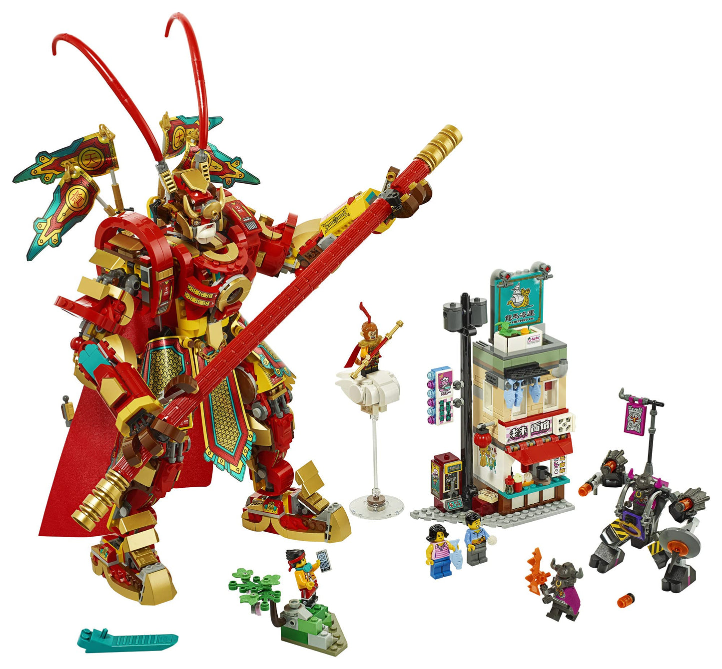 LEGO Monkie Kid: Monkey King Warrior Mech 80012 Toy Building Kit (1,629 Pieces)