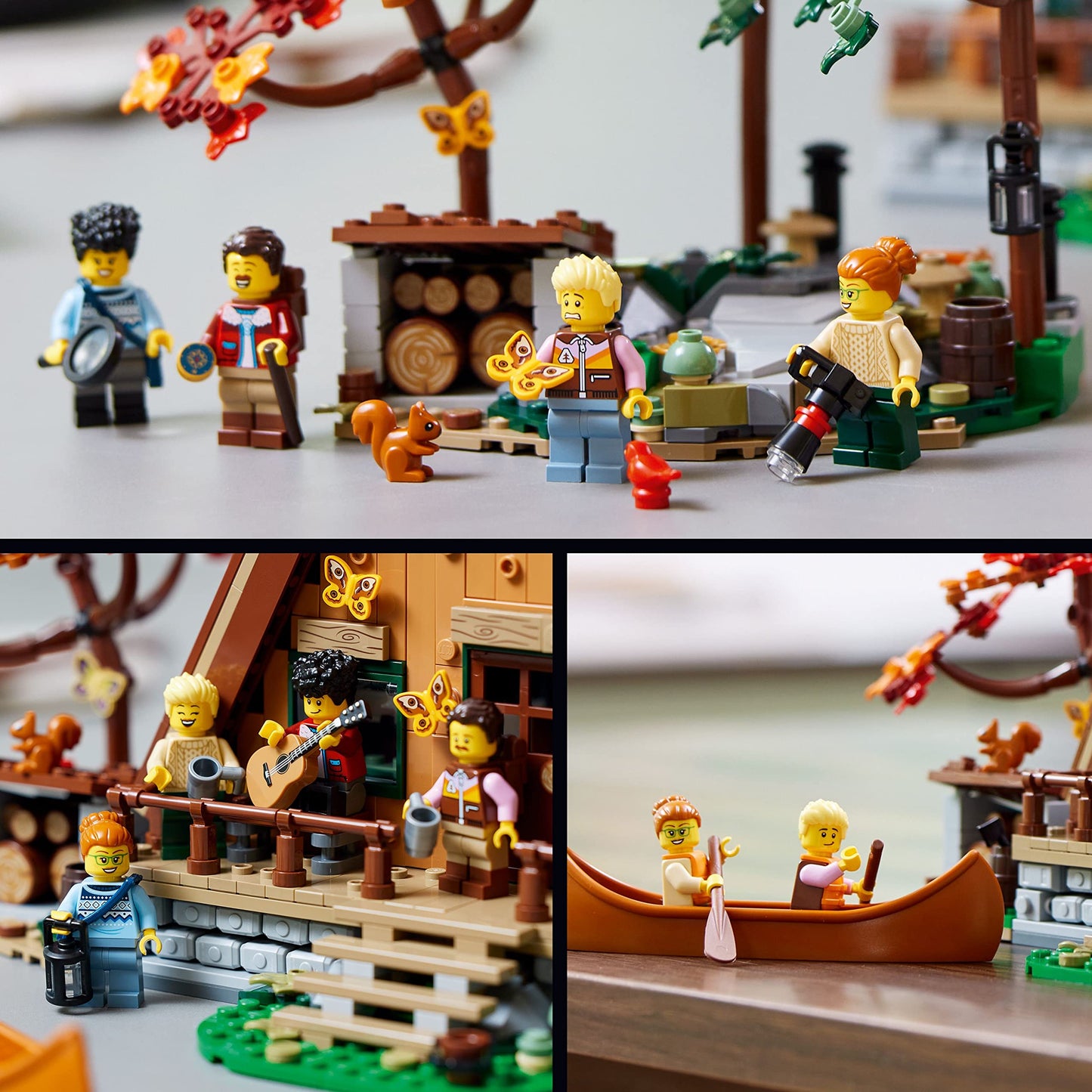 LEGO Ideas A-Frame Cabin Building Set for Adults - Detailed DIY Miniature House Model Kit, Ages 18+ Years - Gifts for Men & Women - 21338