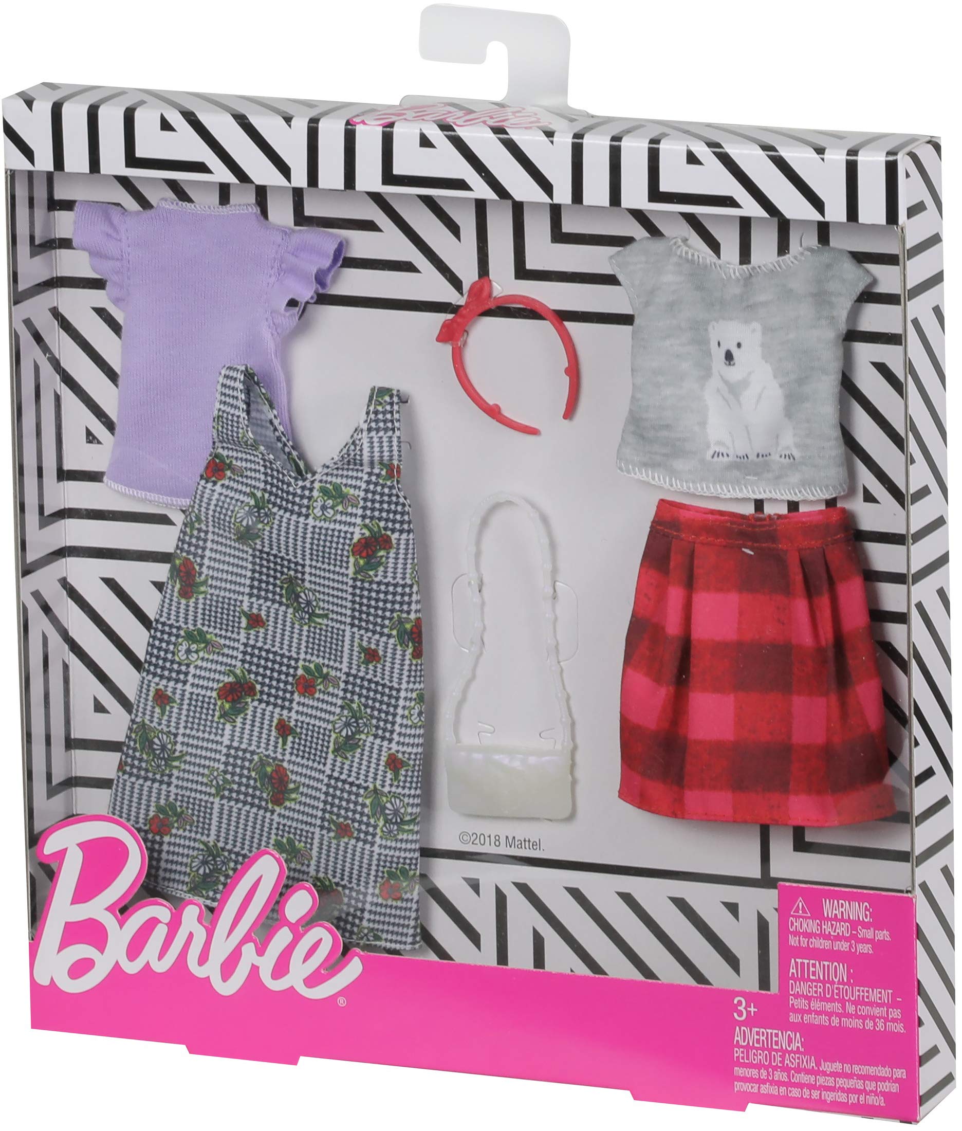 Barbie Fashion 2 Pack, Mix Checks & Nature