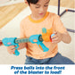 Kidoozie B*Active Double Blaster Alien Challenge - Alien Theme - Includes Standing Target, 2 Foam Ball Blasters & 20 Foam Balls - Ages 6+