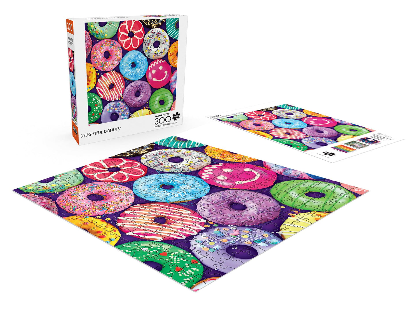 Buffalo Games - Delightful Donuts - 300 Large Piece Puzzle for Adults