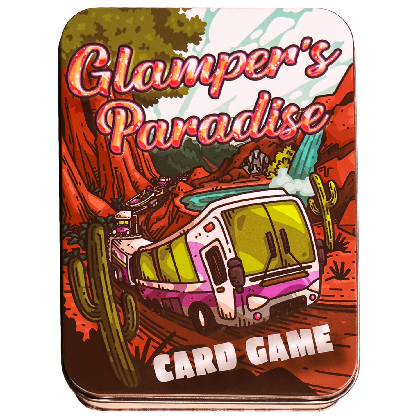 Education Outdoors Glampers Paradise Card Game - Fast Play Family Fun with Camping Charm and Laughs