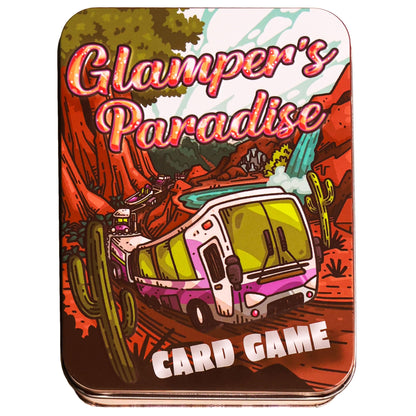 Education Outdoors Glampers Paradise Card Game - Fast Play Family Fun with Camping Charm and Laughs