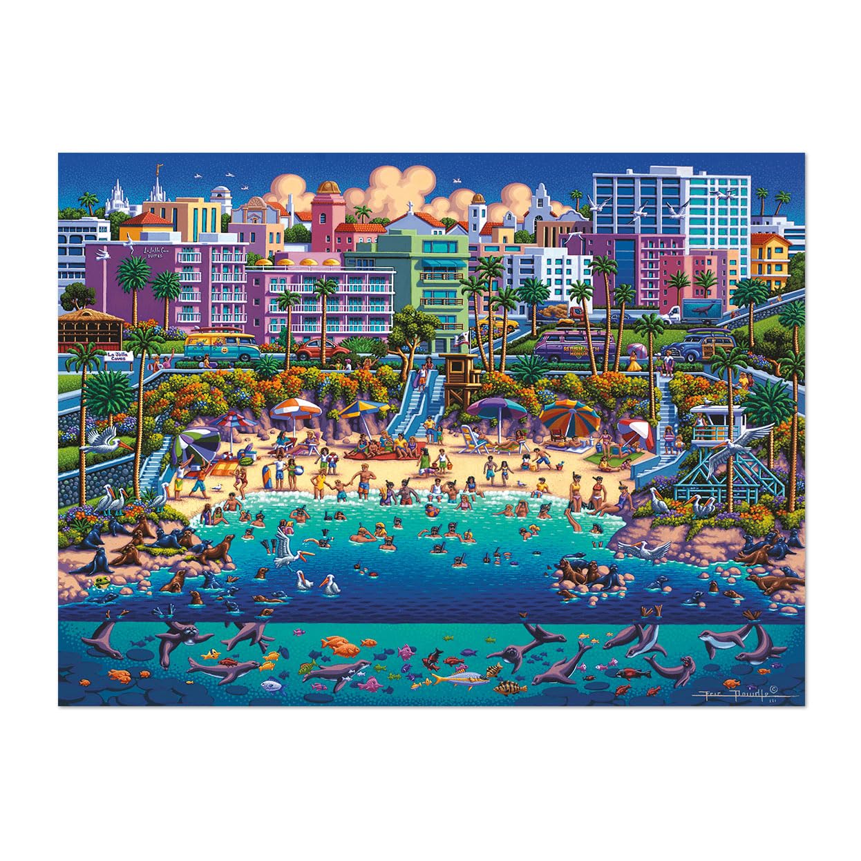 Buffalo Games - Eric Dowdle La Jolla Cove - 1000 Piece Puzzle for Adults