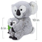 GUND Zozo 10-Inch Koala with Joey 2-in-1 Plush Toys for Ages 0+