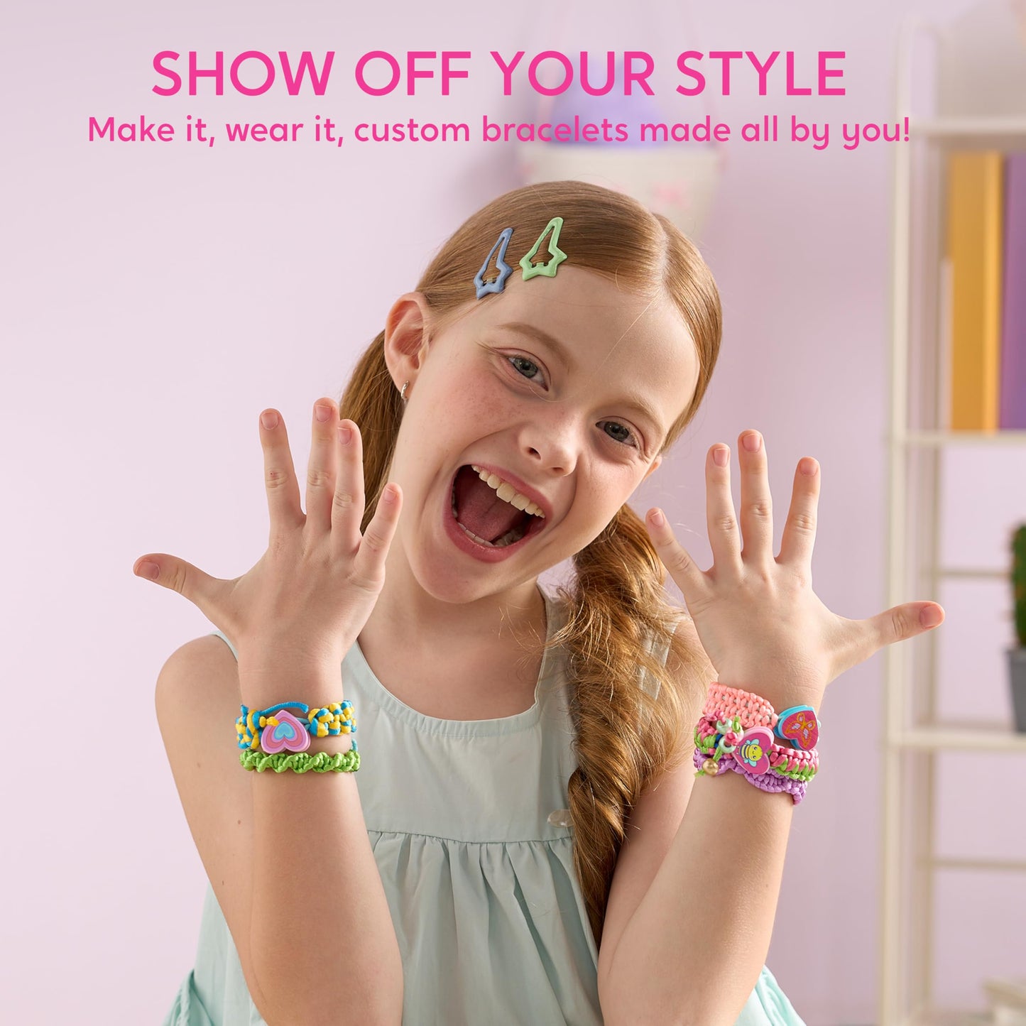 JOVA Klever Kits Friendship Bracelet Making Kit, Arts and Crafts for Kids Ages 6-12, Birthday Present for Teen Girl, Children's Jewelry Craft Set