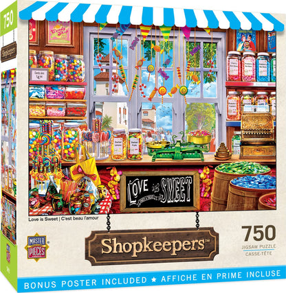 MasterPieces 750 Piece Jigsaw Puzzle for Adults, Family, Or Youth - Love is Sweet - 18"x24"