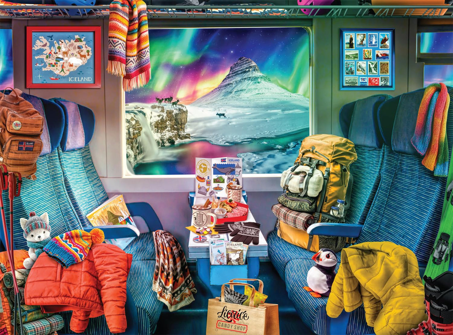 Buffalo Games - Iceland Train Journey - 1000 Piece Jigsaw Puzzle for Adults