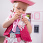 Melissa & Doug Cowgirl Role Play Costume Set (5pcs) - Skirt, Hat, Vest, Badge, Scarf