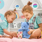 DolliBu Plush Bear Stuffed Animal - Soft Huggable Baby Blue Bear, Adorable Playtime Plush Toy, Cute Wildlife Cuddle Gifts for Kids and Adults - 8