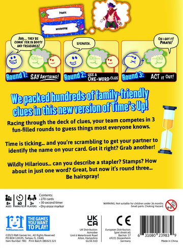 R&R Games Time's Up! Family Edition, Party Games for Adults and Kids, Guessing Game, Perfect Party Game for Family Game Night