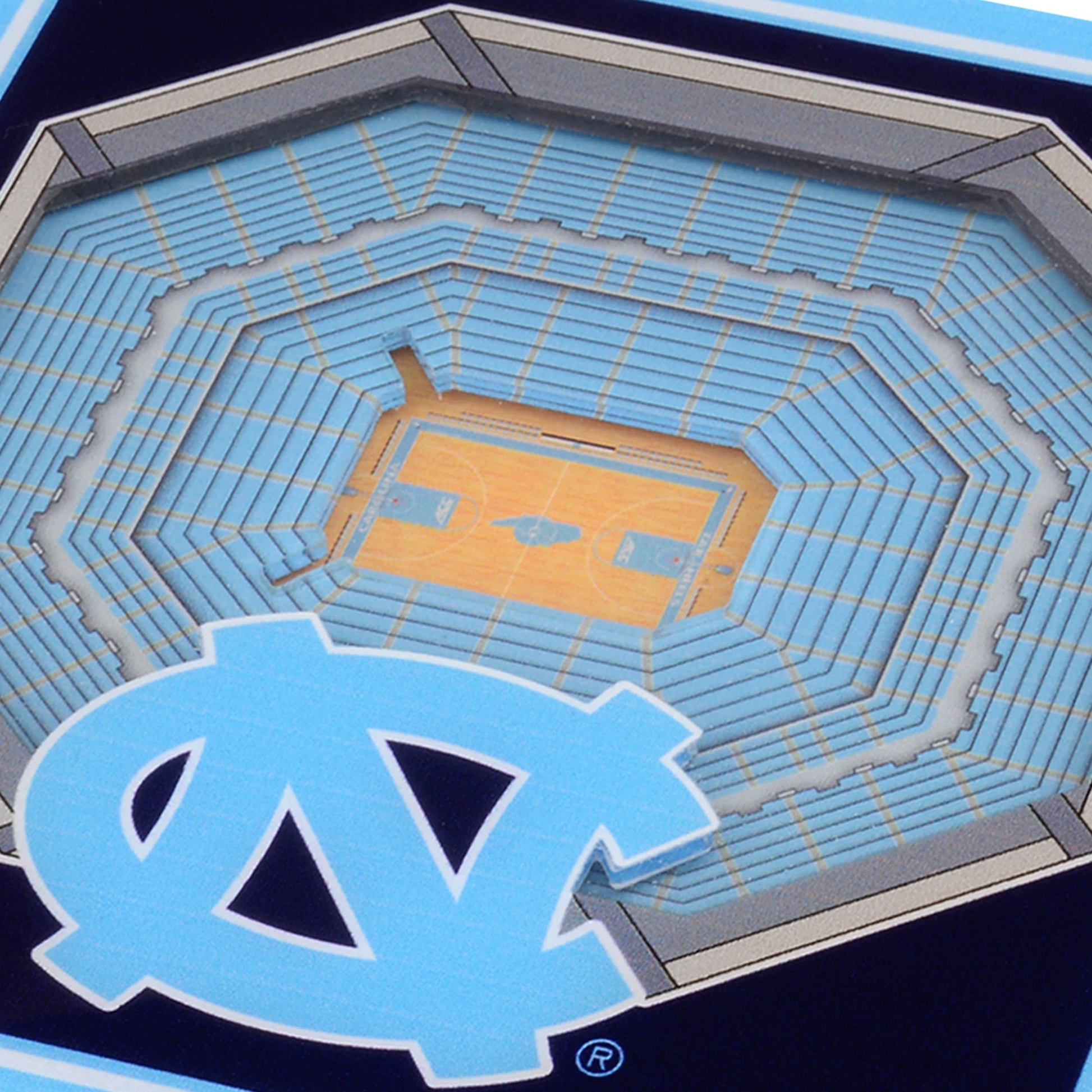 YouTheFan NCAA North Carolina Tar Heels Licensed Fan Cribbage Wood Board Game