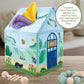 MindWare Sensory Sprouts Tissue Scarf - Montessori Toys for Babies 6-12 Months - Soft Greenhouse-Shaped Tissue Box and 12 Sensory Scarves Featuring