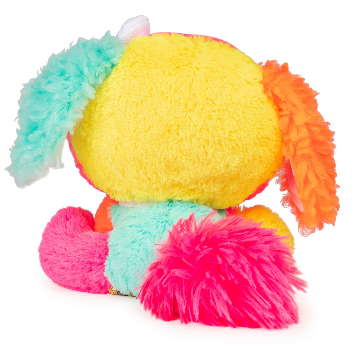 GUND P.Lushes Designer Fashion Pets Cyndi Pupowski Dog Premium Stuffed Animal Soft Plush, Pink and Orange, 6”