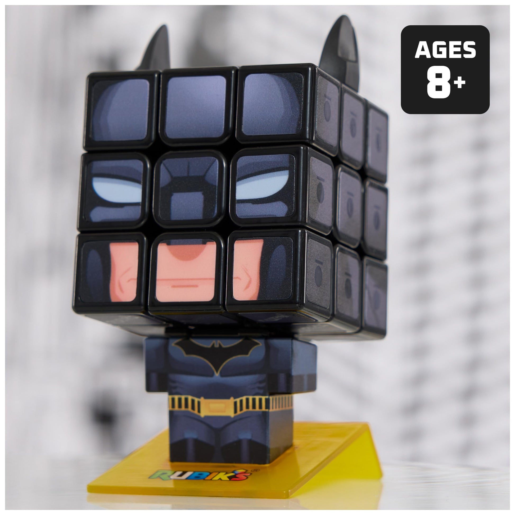 Rubik's Cubers Batman 3X3 Puzzle Game for Adults and Children - Rubiks Magic Cube - Original 3x3 Puzzle - Batman DC Toy - Problem Solving Puzzle