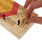 Pacific Shore Games Canoe Cribbage Board Game Set, Cheveron Nautical Print, Continuous 3 Track Travel Cribbage Boards Unique, Wooden Board Games for