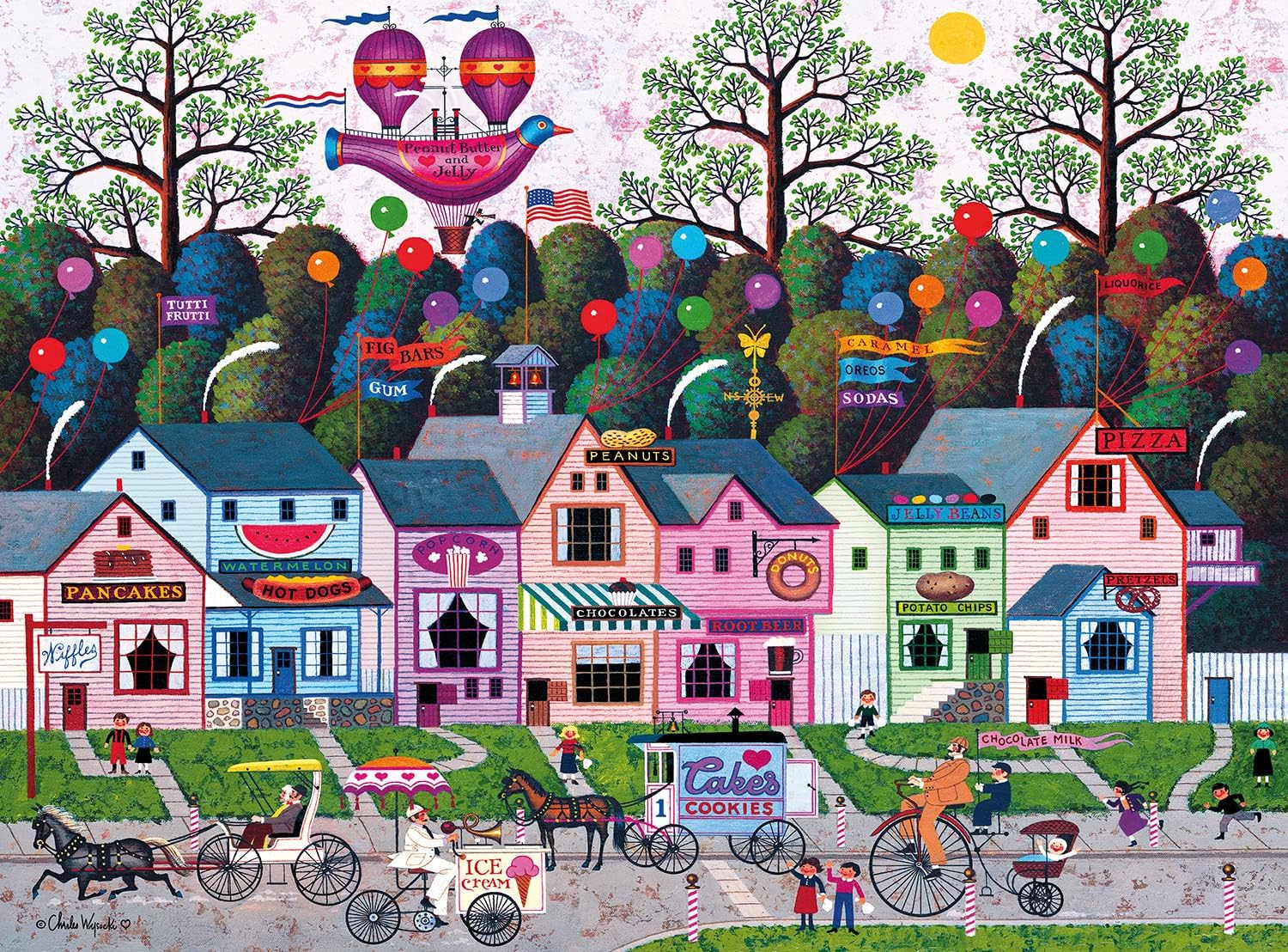 Buffalo Games - Charles Wysocki Confection Street - 1000 Piece Puzzle