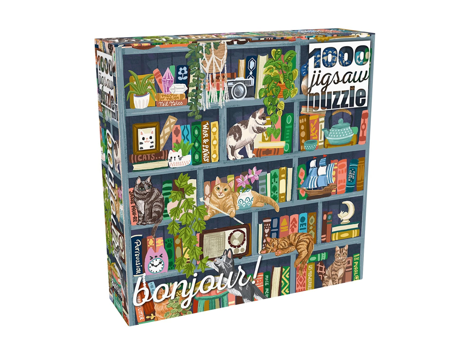 Buffalo Games - Cats at Home Library - 1000 Piece Jigsaw Puzzle for Adults