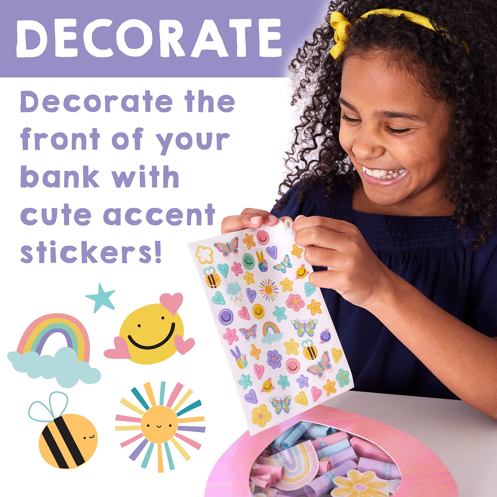 Creativity for Kids Happiness Bank - Craft Kits for Girls and Boys, Kids Toys - Mindfulness Craft for Kids Ages 7-10+