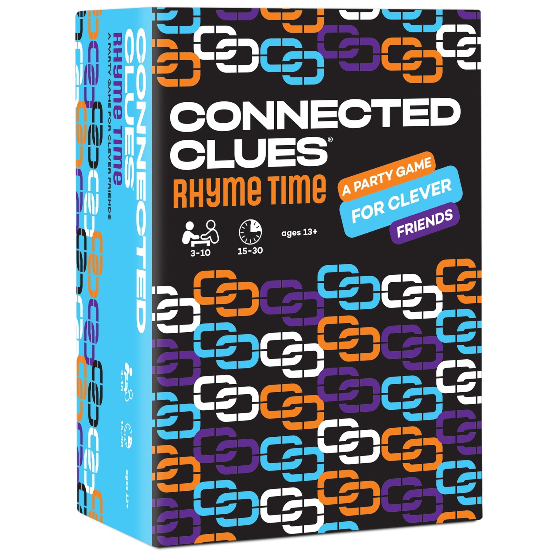 Connected Clues Rhyme Time - A Party Game for Clever Friends | Phrase Guessing Fun Based on The Popular Game Show Category | Play Standalone or Mix