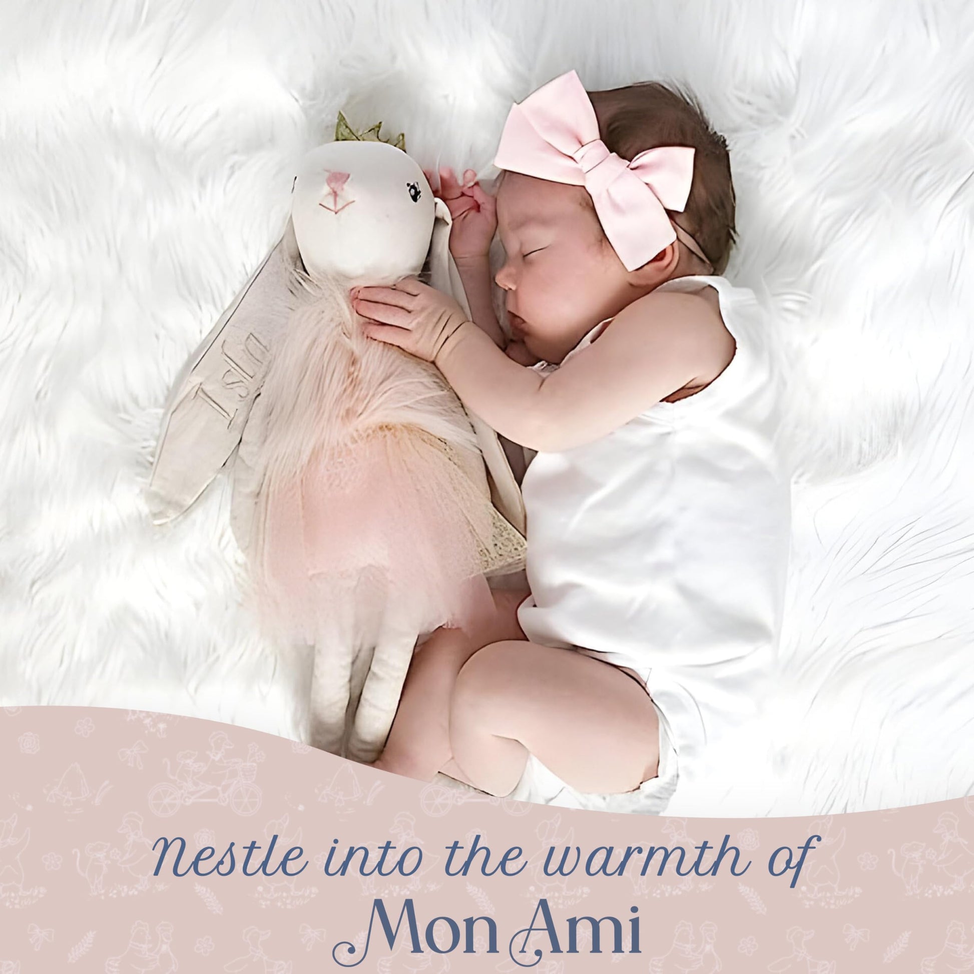MON AMI Princess Bunny Stuffed Doll, 18-Inch Royal Plush Toy Gift Idea
