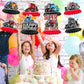 LIANGSS 8-Piece Heavy Duty Truck Theme Honeycomb Centerpieces for Kids - Semi Truck, Baby Shower, Birthday, Traffic Party Honeycomb Tabletop